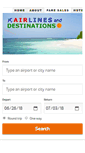 Mobile Screenshot of flights.airlinesanddestinations.com